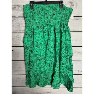 NWT Ladies Isabel Maternity Green Long Skirt - XXL